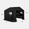 Best Choice Products 10x8ft Outdoor Fabric Storage Shed, Steel Frame, Dual Zipper Doors, Window